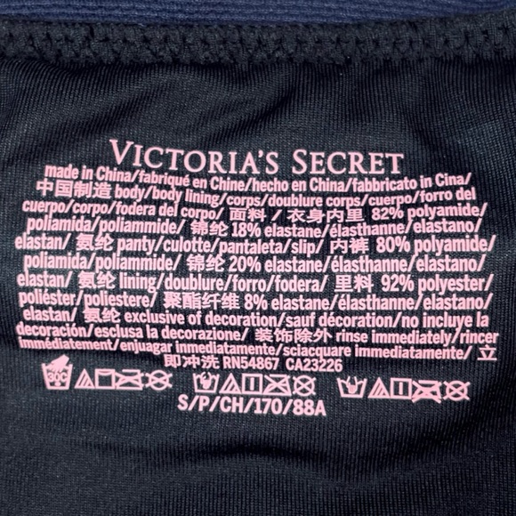 VICTORIA’S SECRET • Navy Blue Scallop Trim One Shoulder One-Piece Swim Dress - Picture 13 of 16